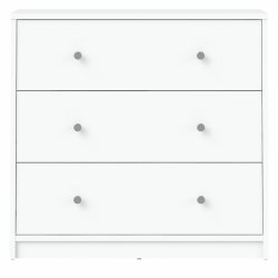 May kommode - hvid tr, m. 3 skuffer