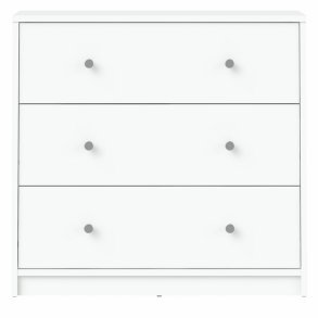 May kommode - hvid tr, m. 3 skuffer