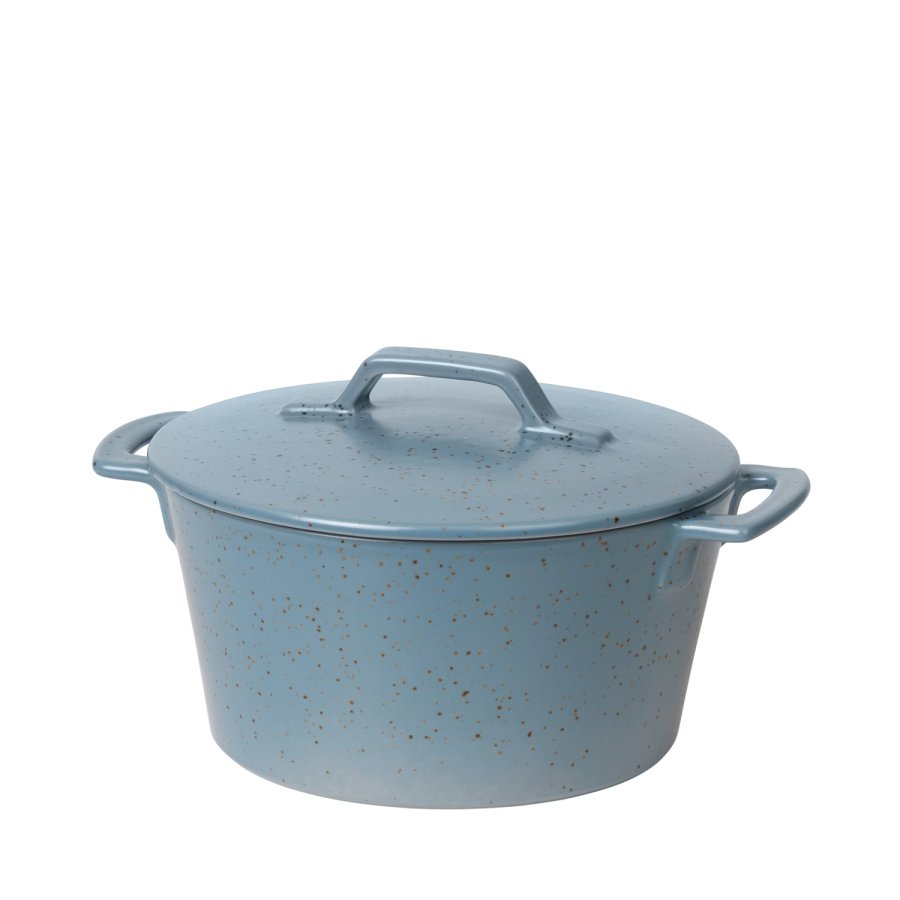 BROSTE COPENHAGEN Hasle ildfast form, med lokk - bl