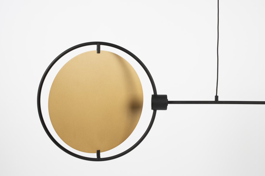 ZUIVER Sirius taklampe - svart jern