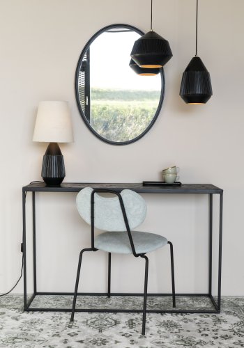 WHITE LABEL LIVING Aysa Wide taklampe - sort aluminium