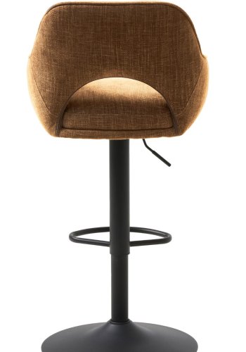 UNIQUE FURNITURE Cowley barstol, m. rygl�n, arml�n og fodst�tte - rust polyester og sorte ben