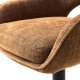 UNIQUE FURNITURE Cowley barstol, m. rygl�n, arml�n og fodst�tte - rust polyester og sorte ben