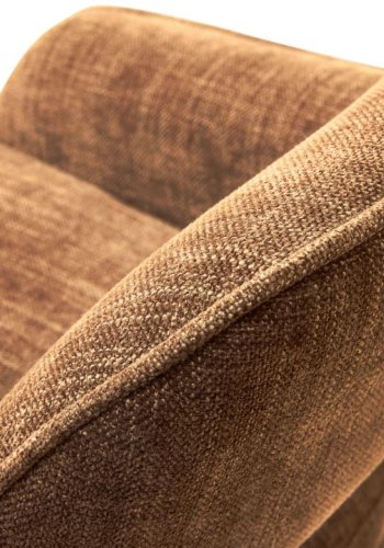 UNIQUE FURNITURE Cowley barstol, m. rygl�n, arml�n og fodst�tte - rust polyester og sorte ben