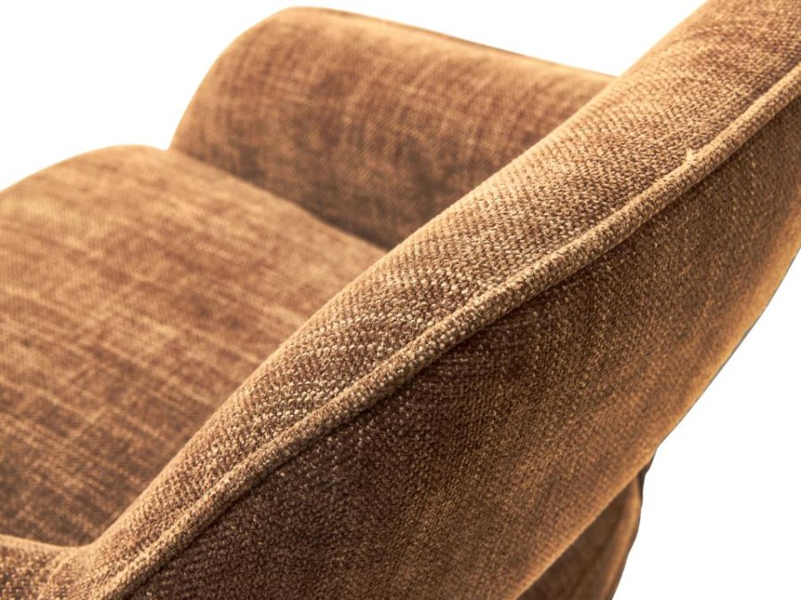 UNIQUE FURNITURE Cowley barstol, m. rygl�n, arml�n og fodst�tte - rust polyester og sorte ben