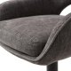 UNIQUE FURNITURE Cowley barstol, m. rygl�n, arml�n og fodst�tte - grafitgr� polyester og sorte ben