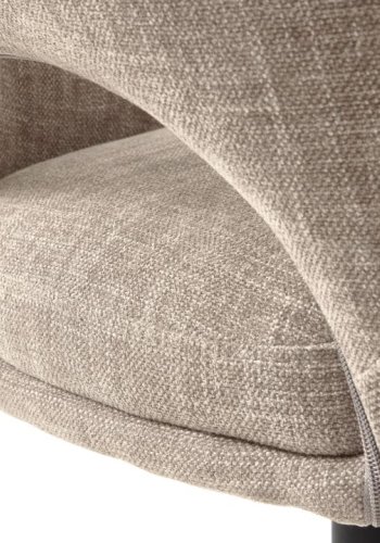 UNIQUE FURNITURE Cowley barstol, m. rygl�n, arml�n og fodst�tte - linned polyester og sorte ben