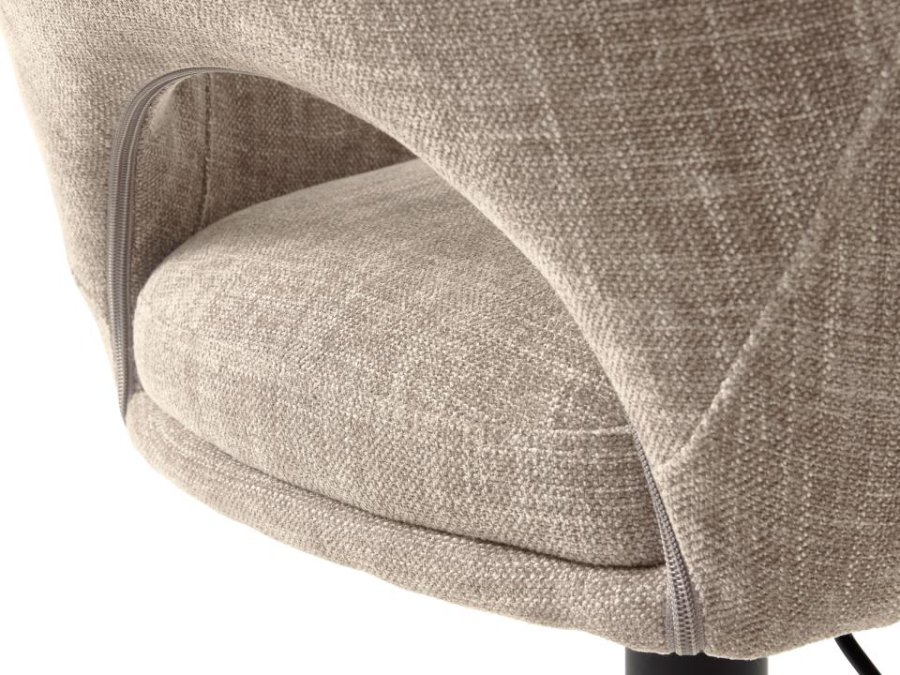 UNIQUE FURNITURE - COWLEY BAR STOOL LINEN