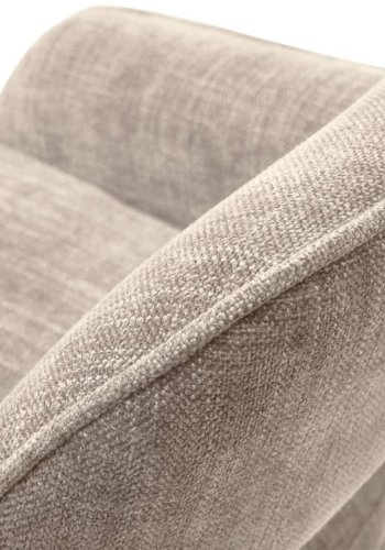 UNIQUE FURNITURE Cowley barstol, m. rygl�n, arml�n og fodst�tte - linned polyester og sorte ben