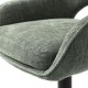UNIQUE FURNITURE Cowley barstol, m. rygl�n, arml�n og fodst�tte - skovgr�n polyester og sorte ben