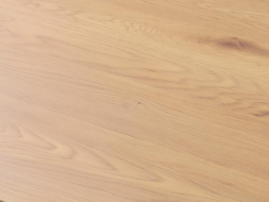 UNIQUE FURNITURE spisebord, rektangul�r - natur egemelamin og sort metal (90x160)