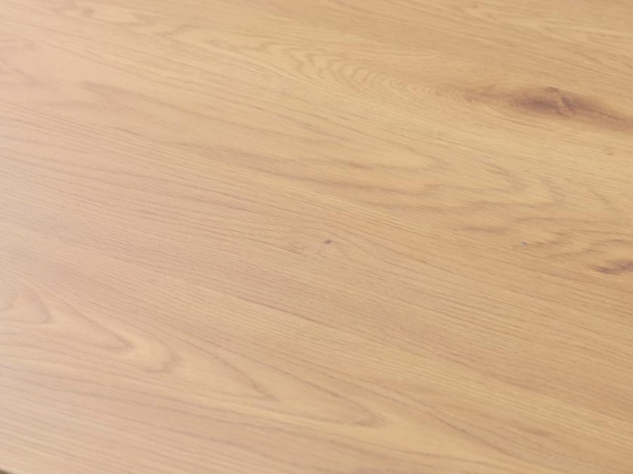 Cesura spisebord, rektangul�r - natur eg melamin og sort stjerne metal (100x200)