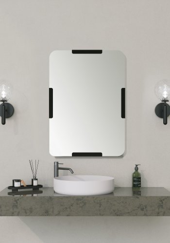 NORDVÄRK Code dekorativt speil, svart