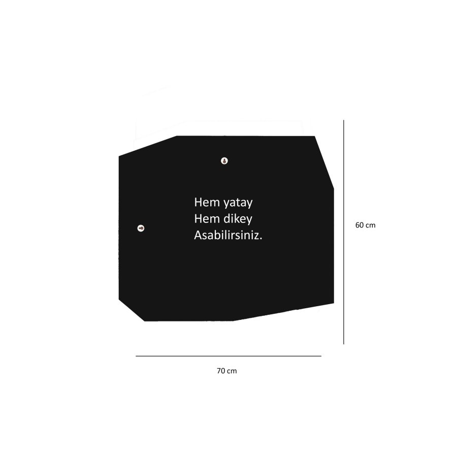 NORDVRK Dekorspeil i kvarts, svart