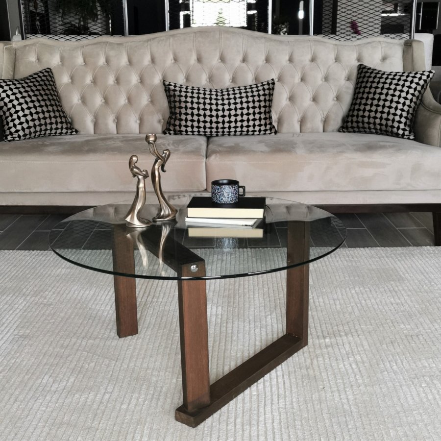 NORDVÄRK Yuvarlak salongbord, valntt