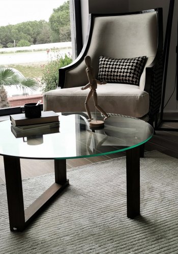 NORDVÄRK Yuvarlak salongbord, valntt