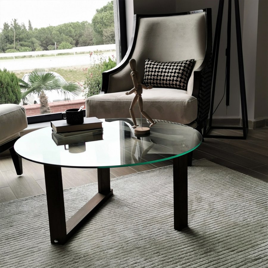 NORDVÄRK Yuvarlak salongbord, valntt