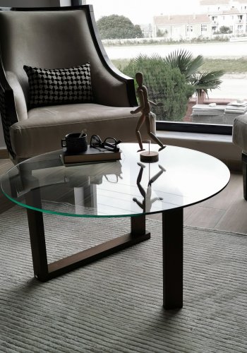 NORDVÄRK Yuvarlak salongbord, valntt