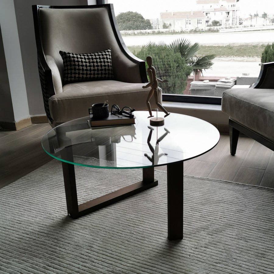 NORDVÄRK Yuvarlak salongbord, valntt