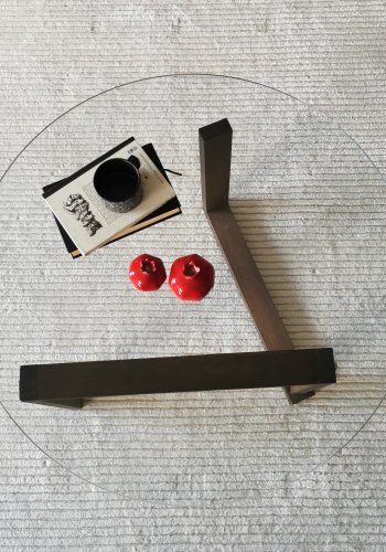 NORDVÄRK Yuvarlak salongbord, valntt