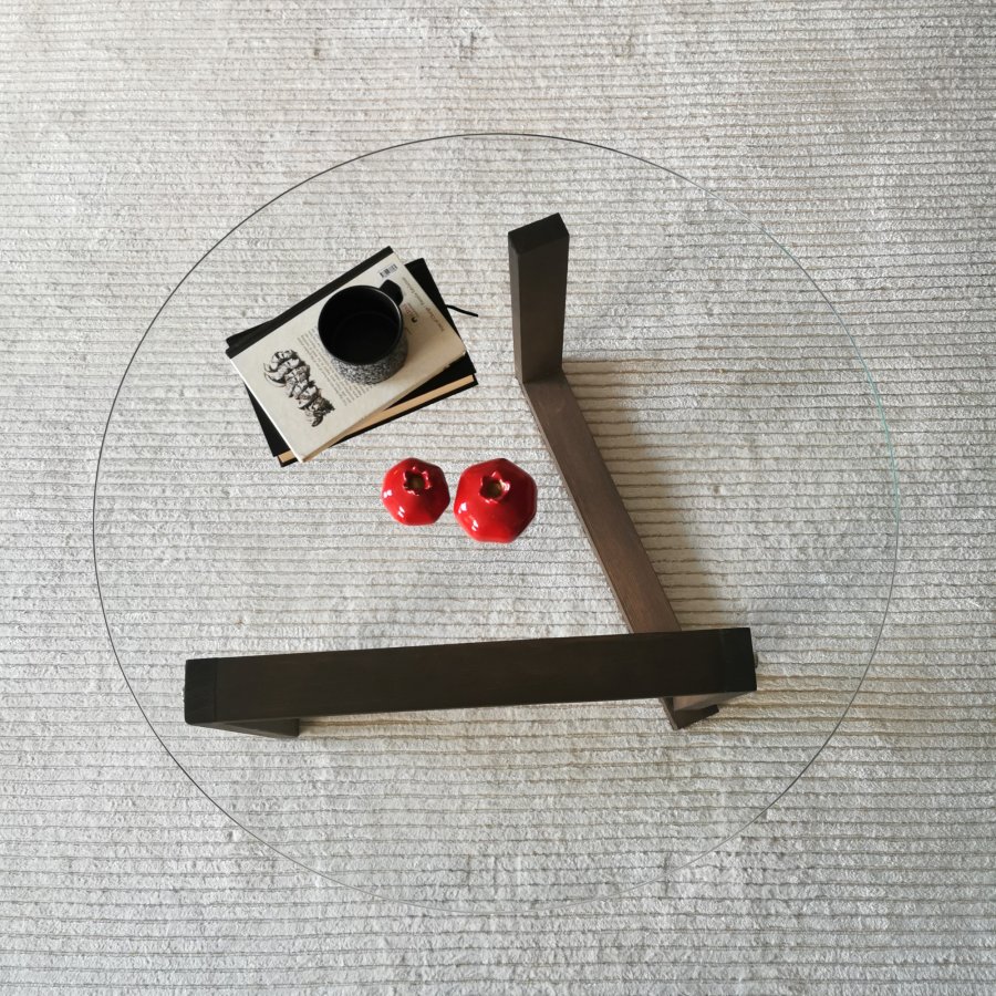 NORDVÄRK Yuvarlak salongbord, valntt