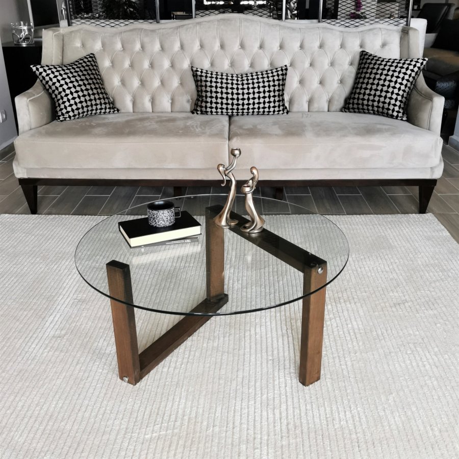 NORDVÄRK Yuvarlak salongbord, valntt