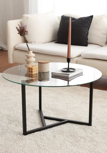 NORDVRK Trio salongbord, transparent Svart