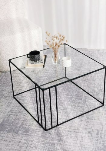 NORDVÄRK Outline salongbord, svart