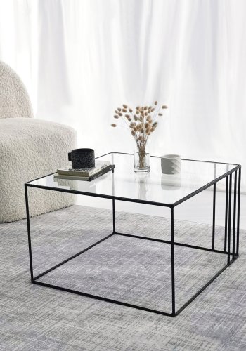 NORDVÄRK Outline salongbord, svart