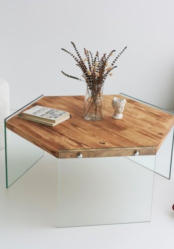 NORDVÄRK Hexagon salongbord, eik