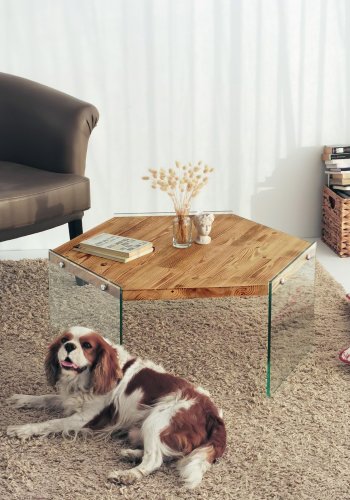 NORDVÄRK Hexagon salongbord, eik