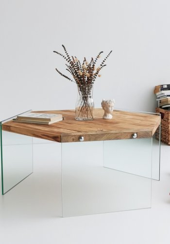 NORDVÄRK Hexagon salongbord, eik