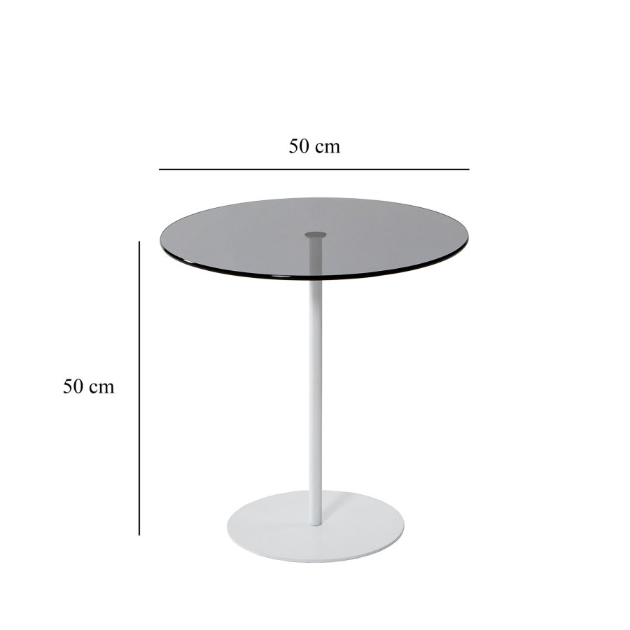 NORDVRK Chill sidebord, hvitMrkegr