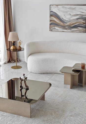 NORDVRK Jazz sofabord - beige bronze melamin (st med 3)