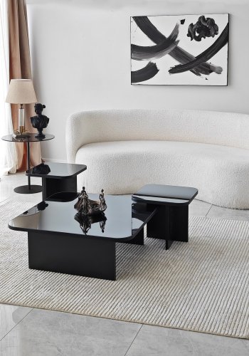 NORDVRK Jazz sofabordsett, sort Smoke