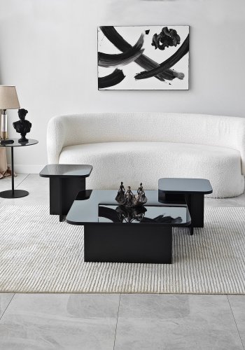 NORDVRK Jazz sofabordsett, sort Smoke