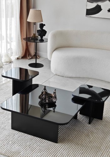 NORDVRK Jazz sofabordsett, sort Smoke