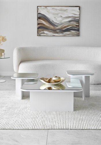 NORDVRK Jazz sofabordsett, hvit