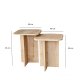 NORDVRK Blues sidebordsett, eik
