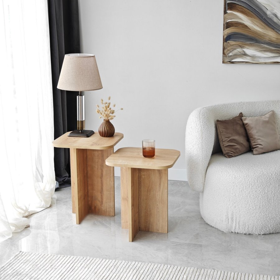 NORDVRK Blues sidebordsett, eik