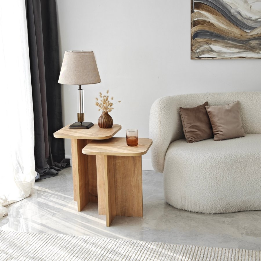 NORDVRK Blues sidebordsett, eik