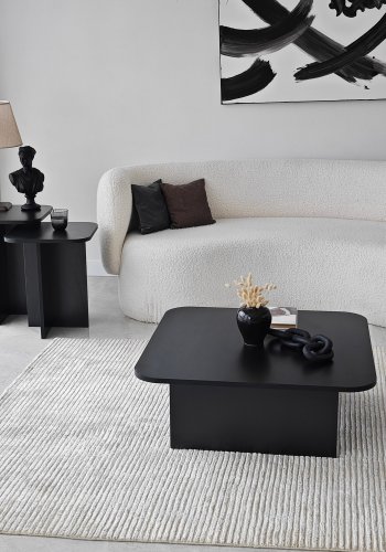 NORDVÄRK Blues salongbordsett, sort