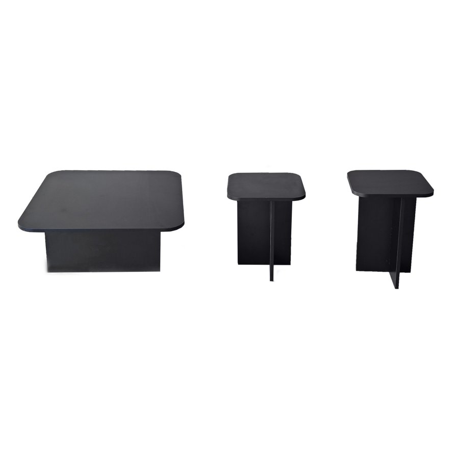 NORDVÄRK Blues salongbordsett, sort