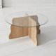 NORDV�RK Fj�ril - Safir Ek, Transparent Soffbord