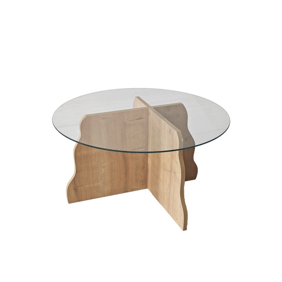 NORDV�RK Fj�ril - Safir Ek, Transparent Soffbord
