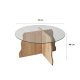 NORDV�RK Fj�ril - Safir Ek, Transparent Soffbord