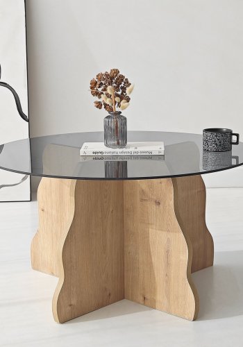 NORDV�RK Fj�ril - Safir Ek, Fume Soffbord
