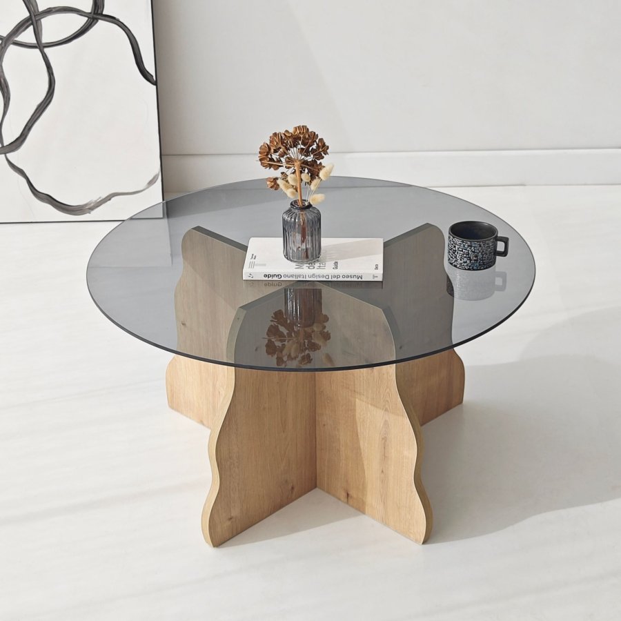 NORDV�RK Fj�ril - Safir Ek, Fume Soffbord