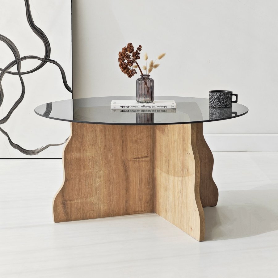 NORDV�RK Fj�ril - Safir Ek, Fume Soffbord