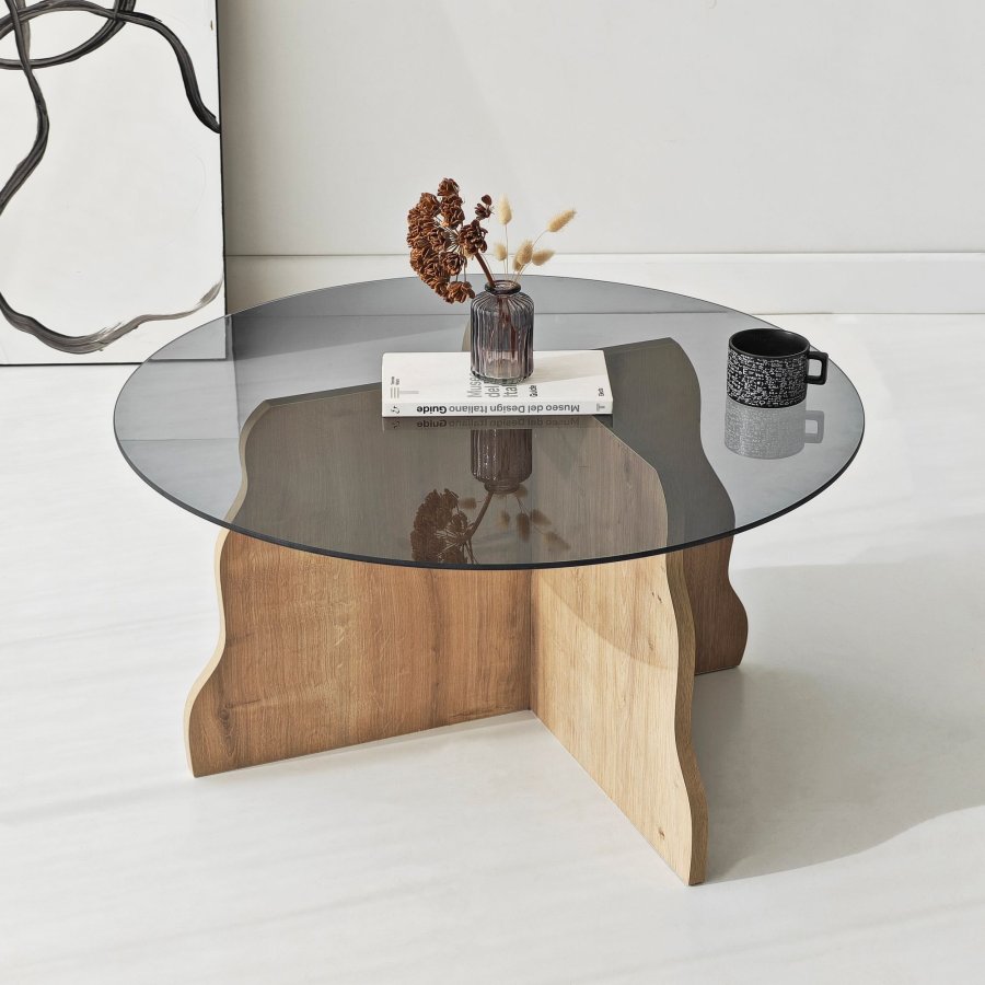 NORDV�RK Fj�ril - Safir Ek, Fume Soffbord